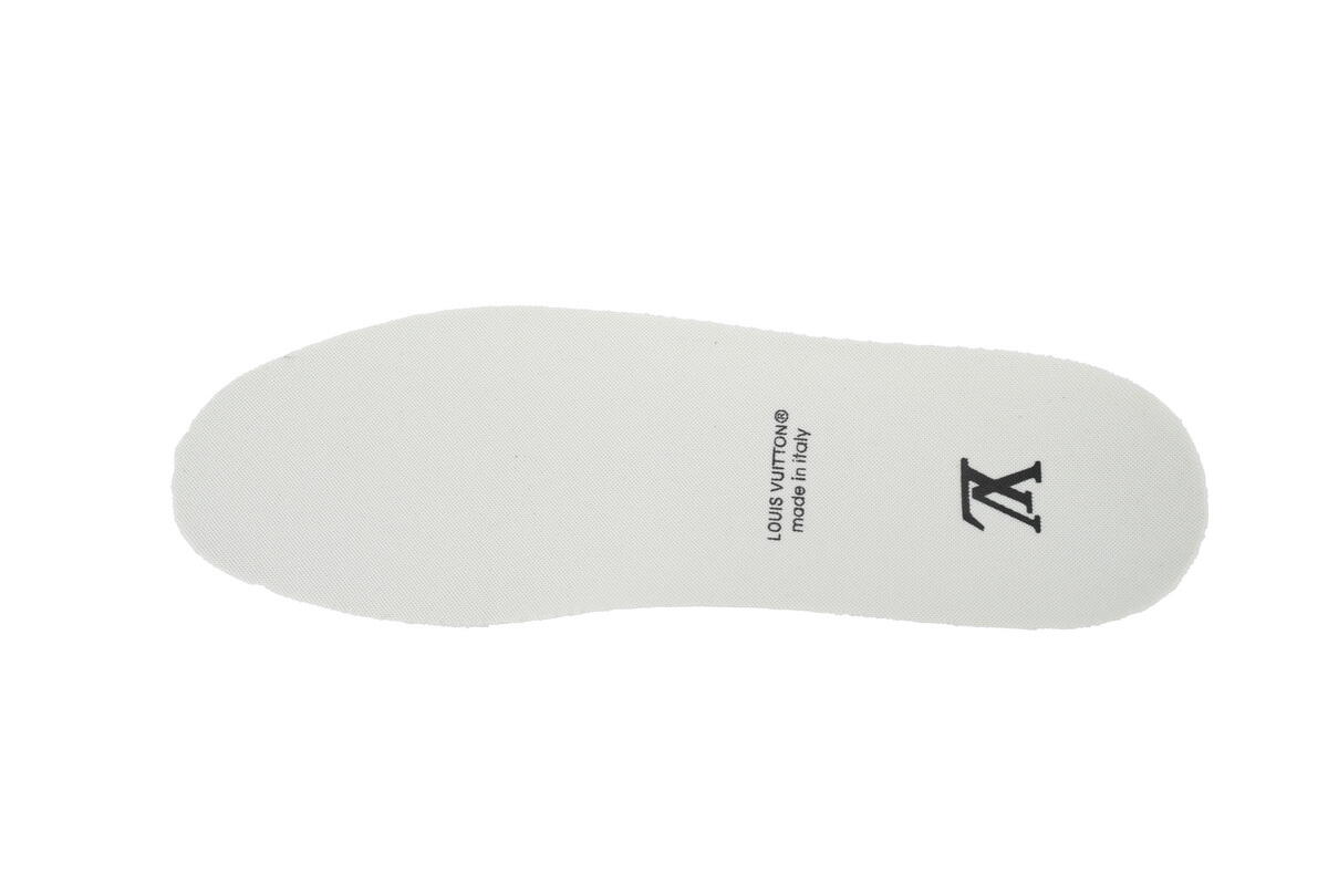 PK God Batch Louis Vuitton Skate Horse Hair Gray White Diamond