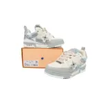 PK God Batch Louis Vuitton Skate Horse Hair Gray White Diamond