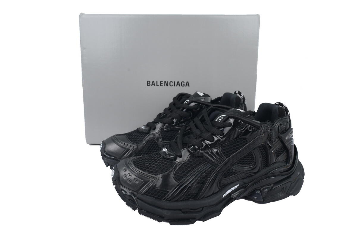 PK God Batch Balenciaga Runner Sneaker All Black 772767 W3RNY 0135