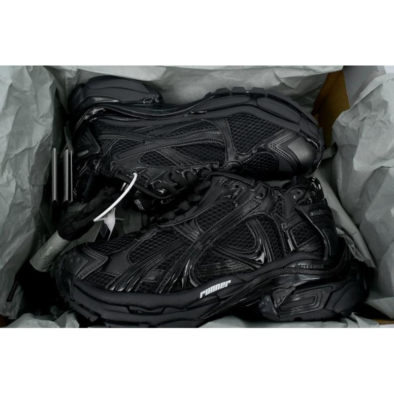 PK God Batch Balenciaga Runner Sneaker All Black 772767 W3RNY 0135