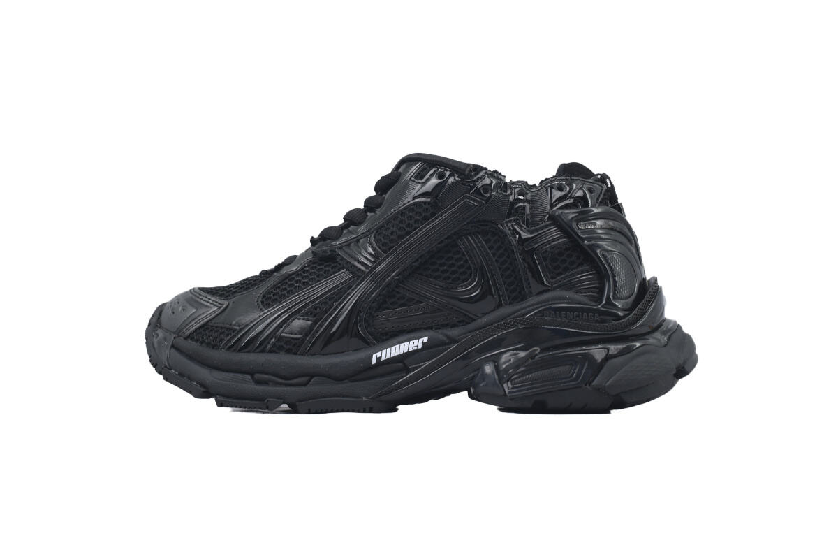 PK God Batch Balenciaga Runner Sneaker All Black 772767 W3RNY 0135