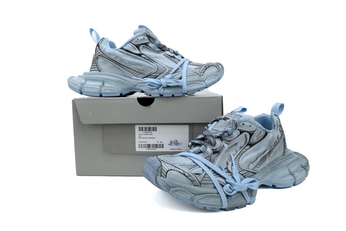 PK God Batch Balenciaga Canvas Blue 734731 W3XDC 4000