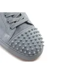 Christian Louboutin Louis Junior Spike Low Trainers Grey