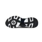 PK God Batch Chanel Interlocking CC Logo Laminated Calfskin & Suede Calfskin Sneakers Light Gold, Light Gray & Black