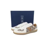 PK God Batch Dior B01 Matchpoint Sneaker 'White And Brown Print'