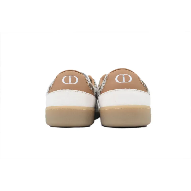 PK God Batch Dior B01 Matchpoint Sneaker 'White And Brown Print'