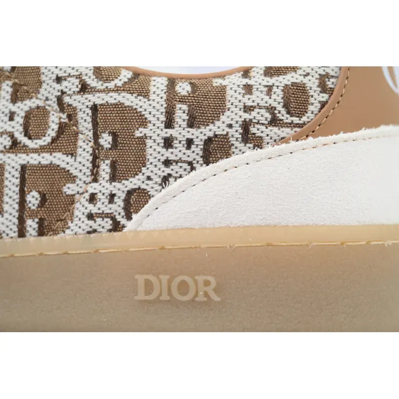 PK God Batch Dior B01 Matchpoint Sneaker 'White And Brown Print'