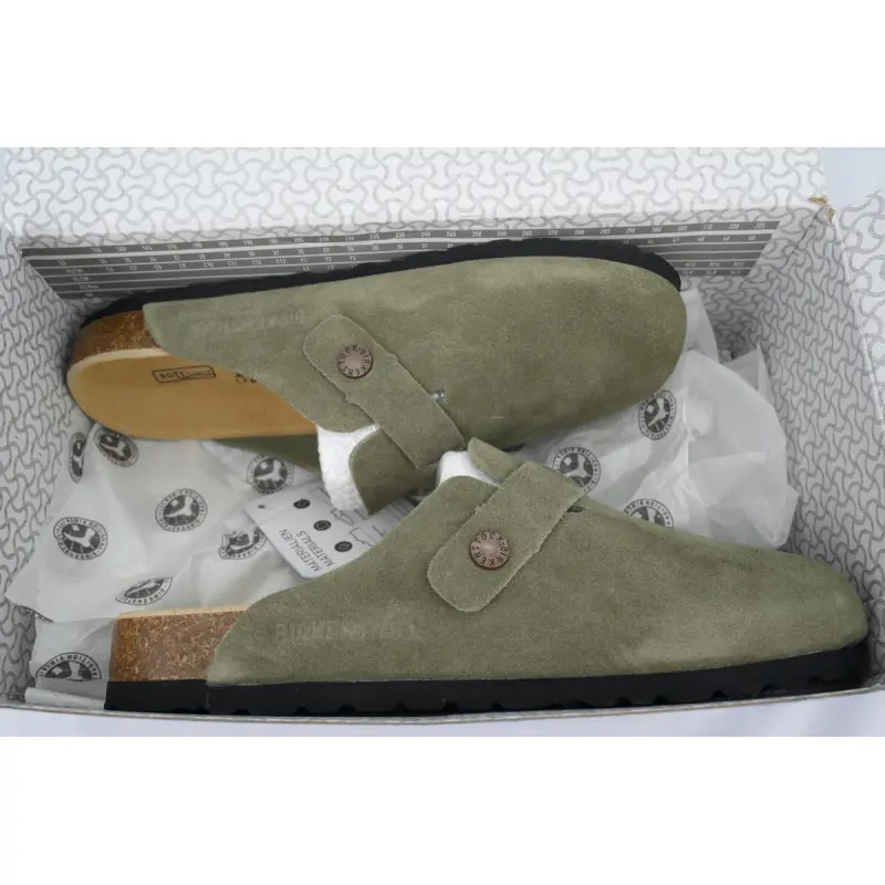 Birkenstock Boston Soft Footbed Dark Green