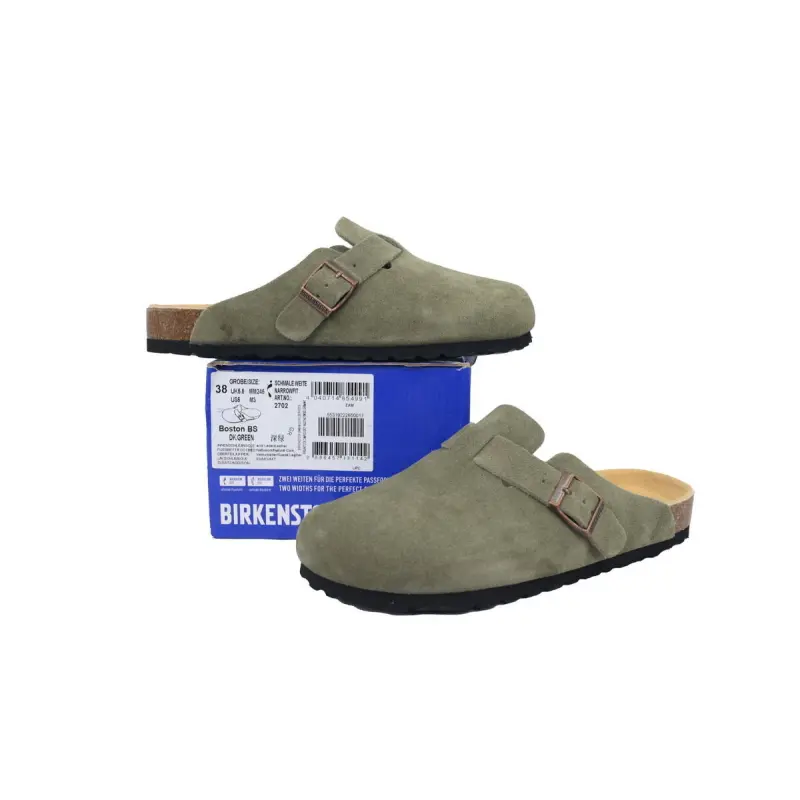 Birkenstock Boston Soft Footbed Dark Green