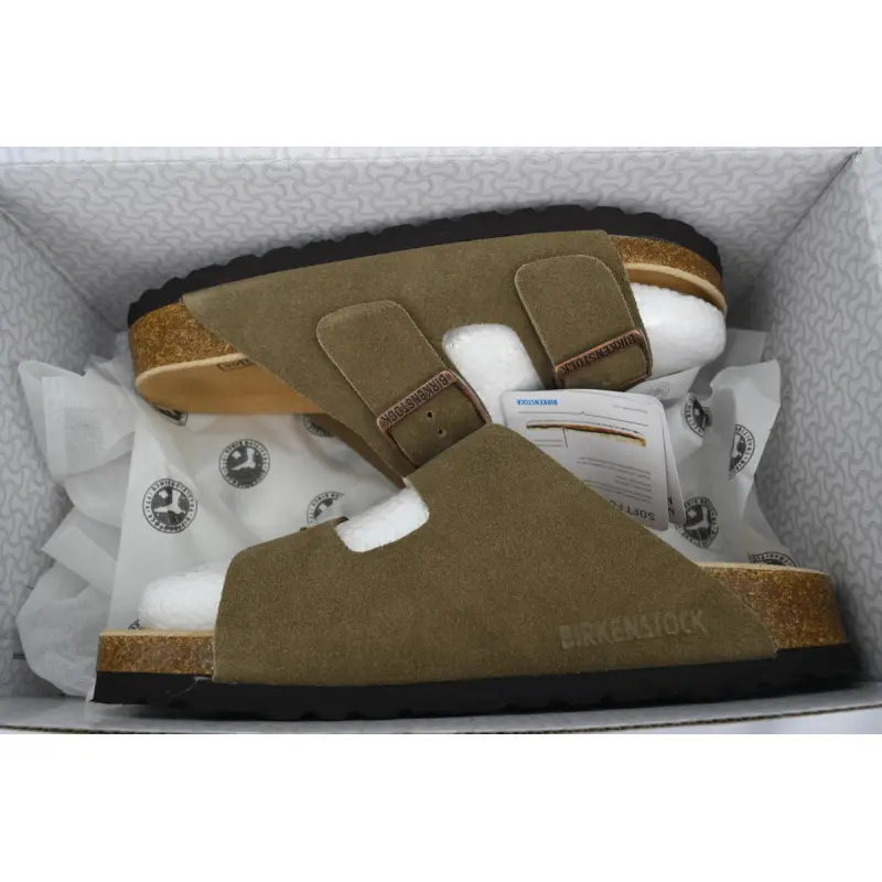 PK God Batch Birkenstock Boston Soft Footbed Grayish Green