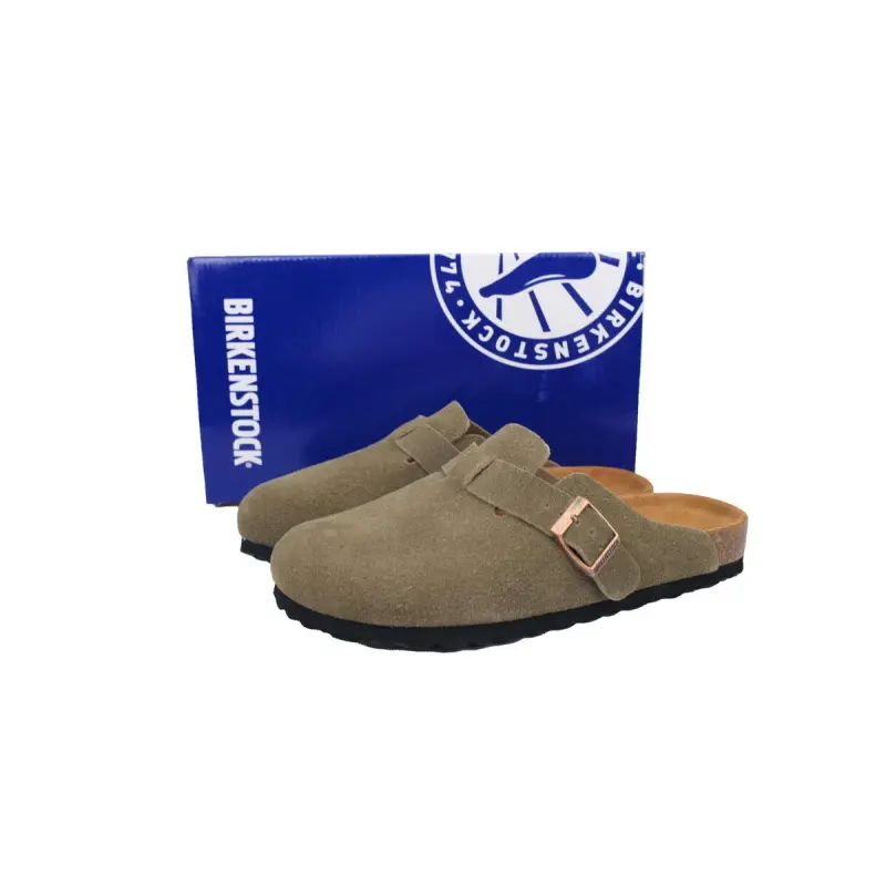 Birkenstock Boston Soft Footbed Grayish Green