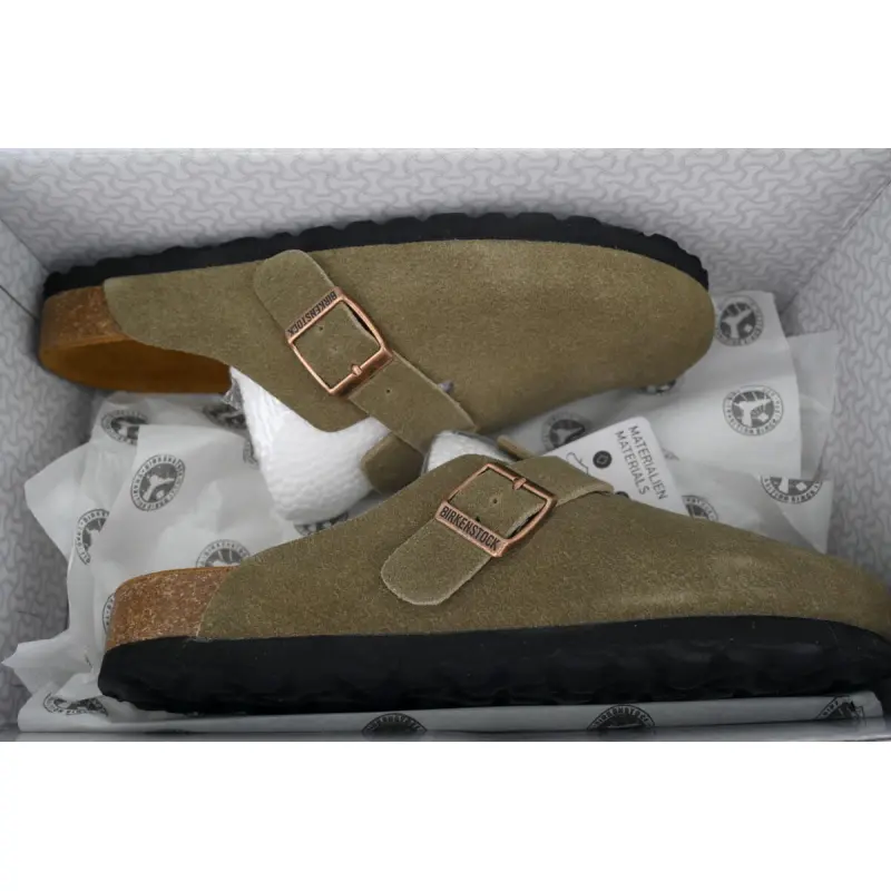 Birkenstock Boston Soft Footbed Grayish Green