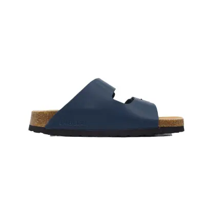 PK God Batch Birkenstock Boston Soft Footbed Blue Leather Surface 02