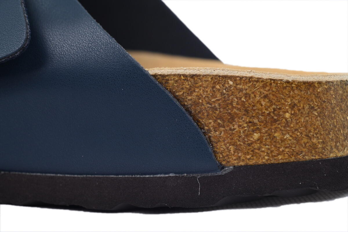 PK God Batch Birkenstock Boston Soft Footbed Blue Leather Surface