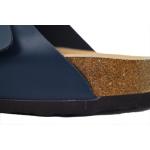 PK God Batch Birkenstock Boston Soft Footbed Blue Leather Surface