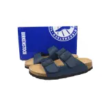 PK God Batch Birkenstock Boston Soft Footbed Blue Leather Surface