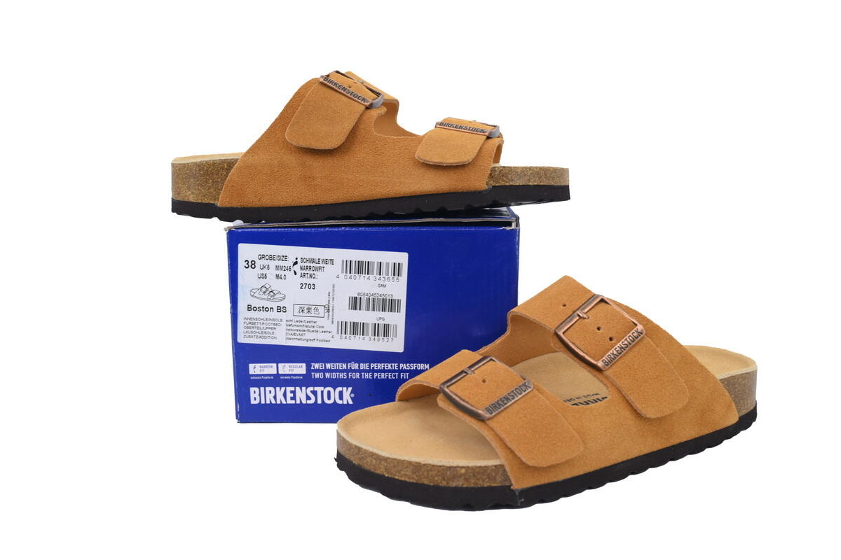 PK God Batch Birkenstock Boston Soft Footbed Deep Chestnut Color