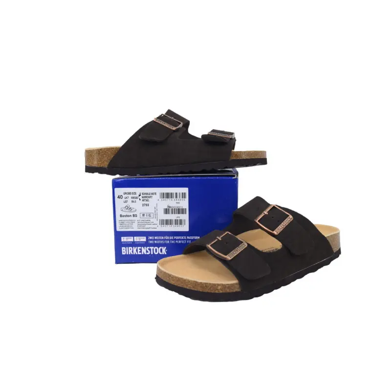PK God Batch Birkenstock Boston Soft Footbed Mocha Brown