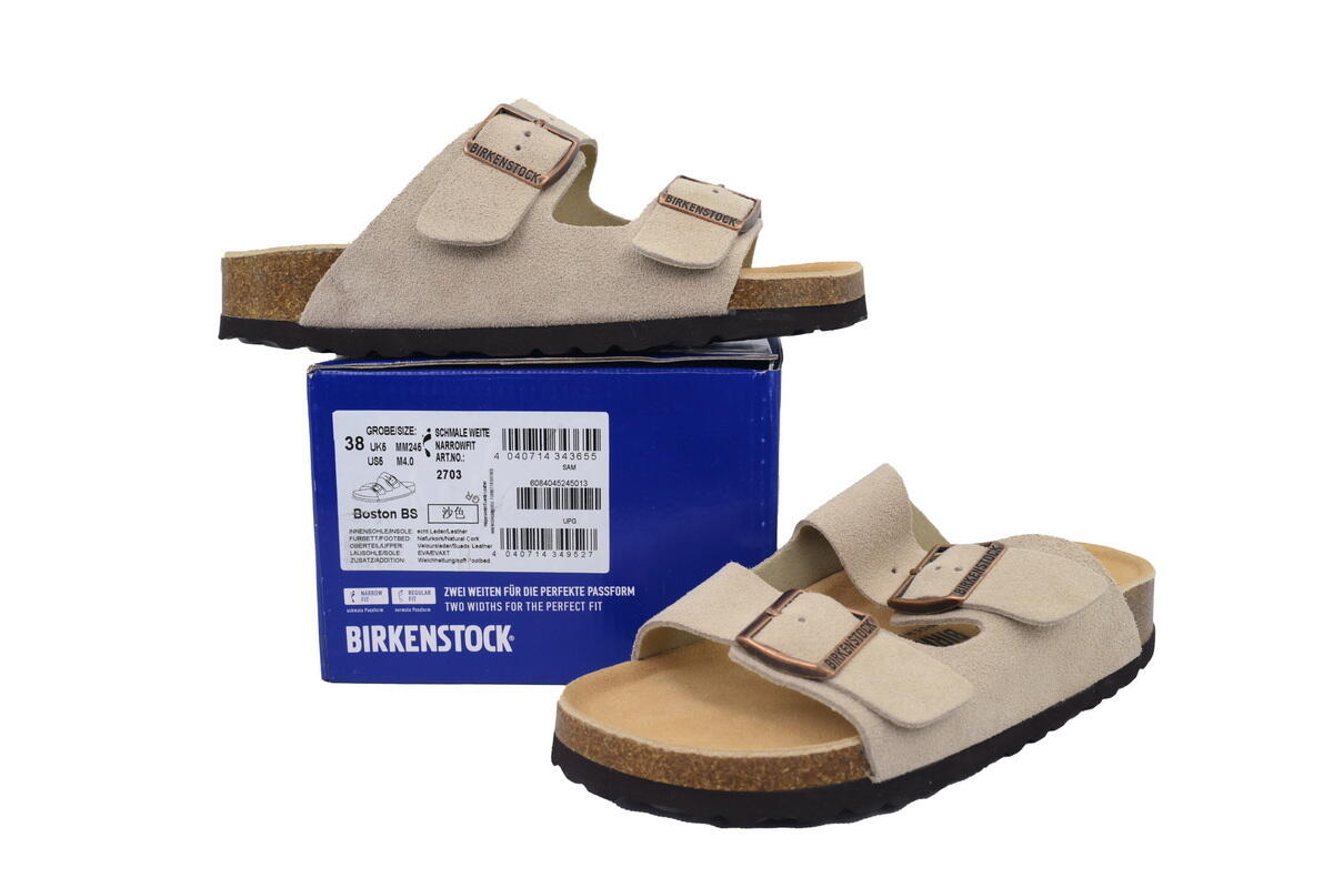 PK God Batch Birkenstock Boston Soft Footbed Sand Color