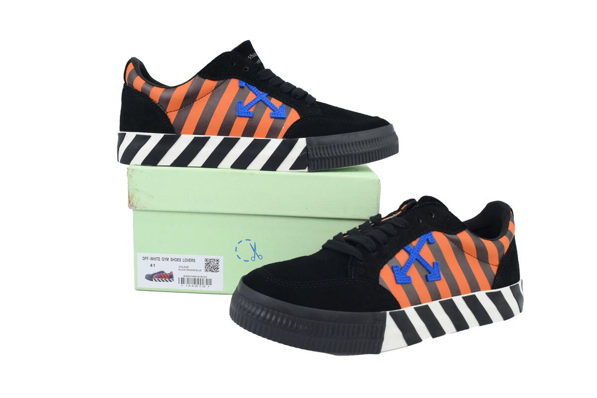 PK God Batch Off-White Vulc Sneaker 'Black Blue ' OMIA085R20C210181930