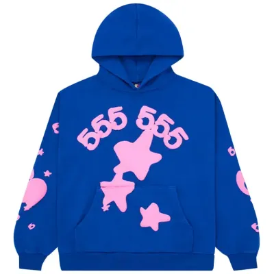 Sp5der Beluga Hoodie 'Blue' 01