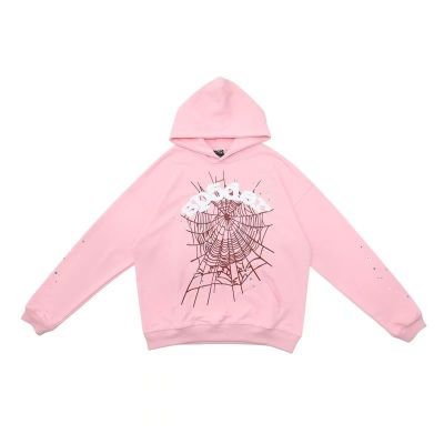 Sp5der Hoodie pink 01
