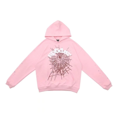 Sp5der Hoodie pink 01