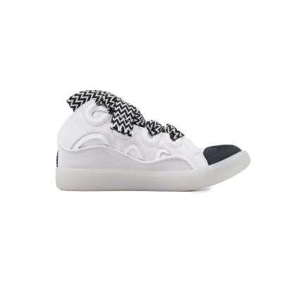 Lanvin Curb Sneakers White Black 02