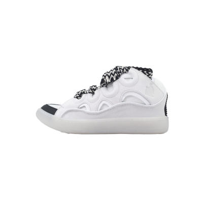 Lanvin Curb Sneakers White Black 01