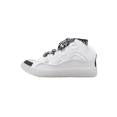 Lanvin Curb Sneakers White Black 01