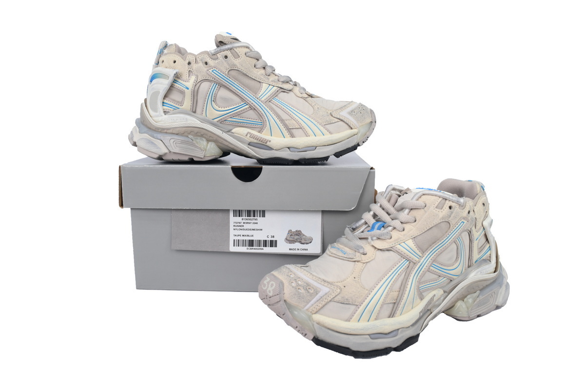 PK God Batch Balenciaga Runner Sneaker Brown Blue 772767 W3RNY 2240