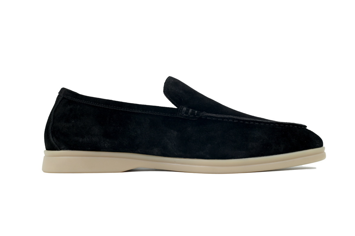 Loro Piana Bean Shoes Black