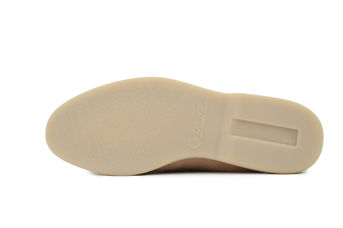Loro Piana Bean Shoes In Apricot Color