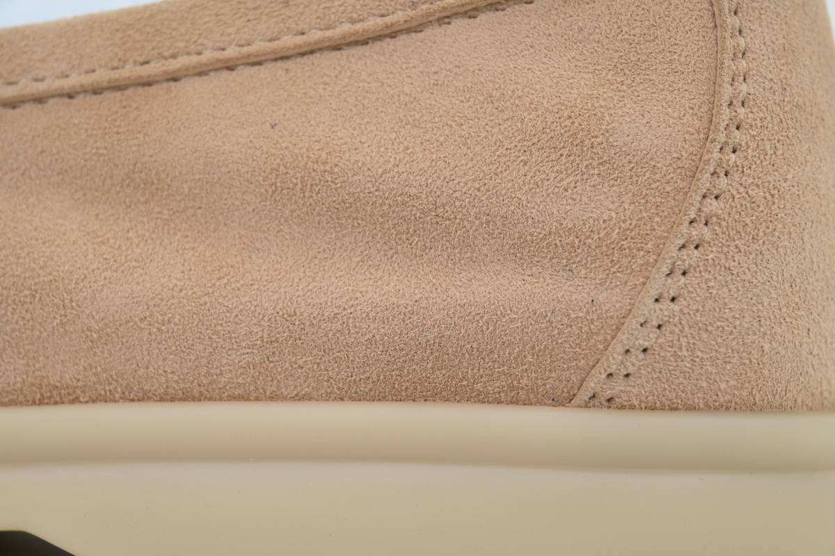Loro Piana Bean Shoes In Apricot Color