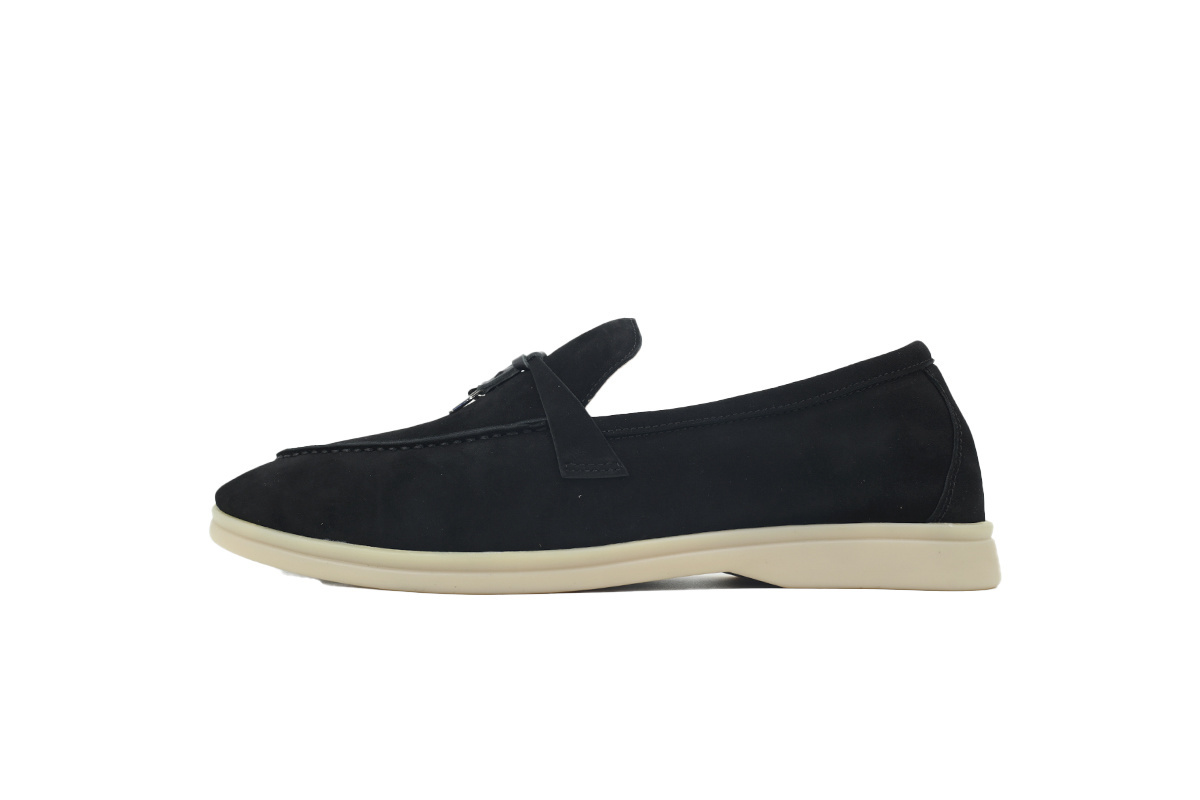Loro Piana Bean Shoes With black buttons