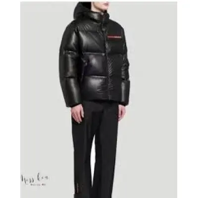 Prada Puffer Jacket In Black | ModeSens 02