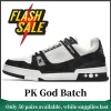 PK God Batch LOUIS VUITTON Trainer Black And White Cloth Cover VL1202 