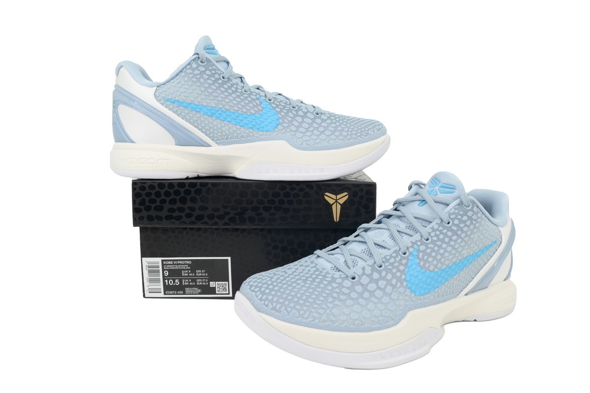 Caitlin Clark x Zoom Kobe 6 Protro 'Light Armory Blue IQ3672-400