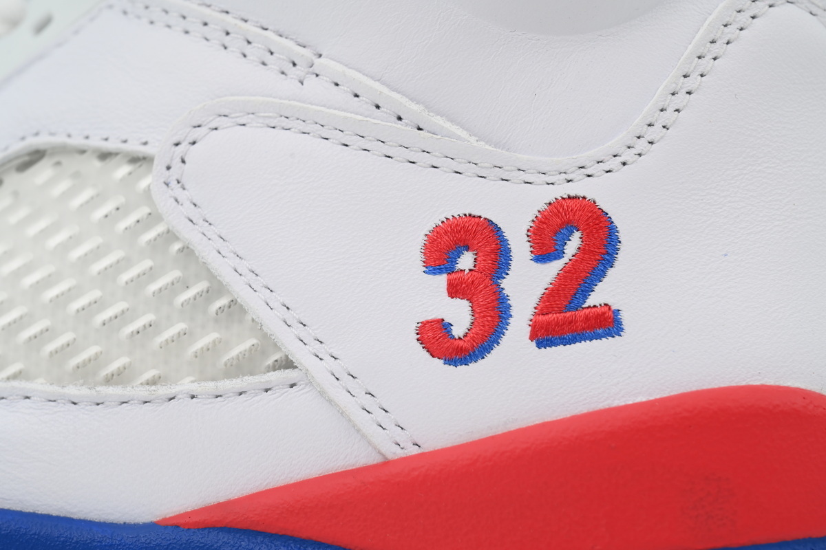 PK God Batch Air Jordan 5 Retro Bai Lan Hong HQ7978-102