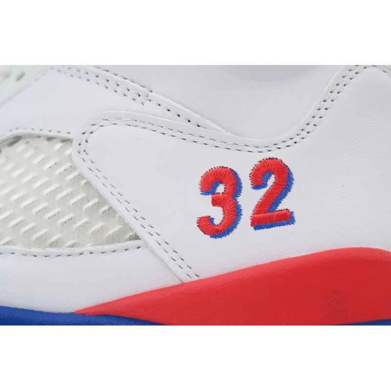 PK God Batch Air Jordan 5 Retro Bai Lan Hong  HQ7978-102 