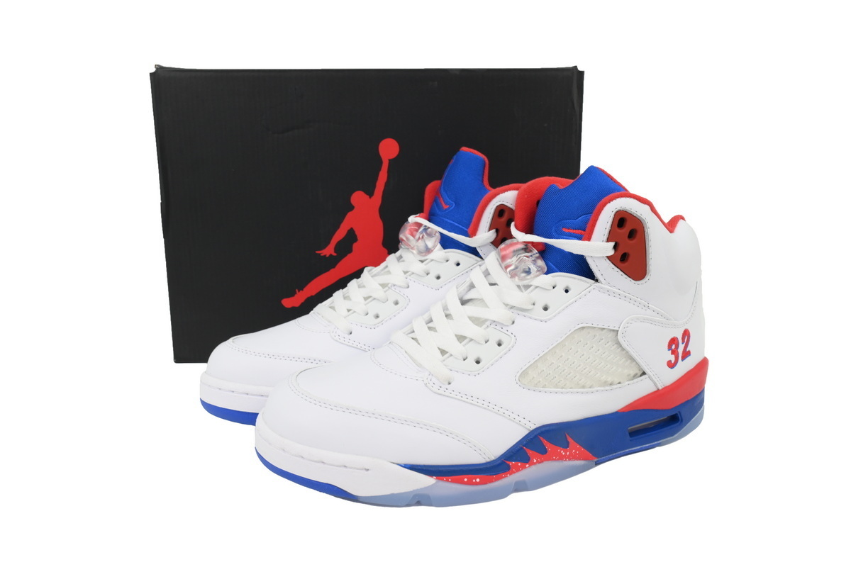 PK God Batch Air Jordan 5 Retro Bai Lan Hong HQ7978-102