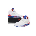 PK God Batch Air Jordan 5 Retro Bai Lan Hong  HQ7978-102 