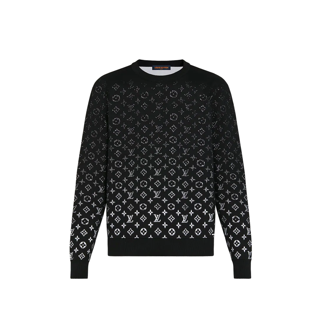 Louis Vuitton Lvse Monogram Degrade Crewneck Black