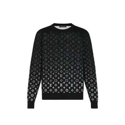 Louis Vuitton Lvse Monogram Degrade Crewneck Black 01