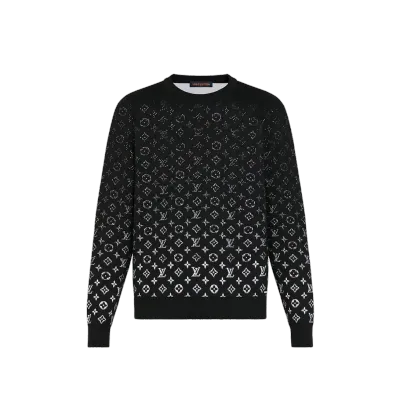 Louis Vuitton Lvse Monogram Degrade Crewneck Black 01