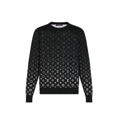 Louis Vuitton Lvse Monogram Degrade Crewneck Black 01