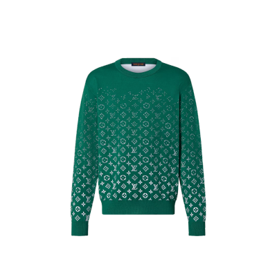 Louis Vuitton Lvse Monogram Degrade Crewneck Green 01
