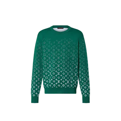 Louis Vuitton Lvse Monogram Degrade Crewneck Green 01