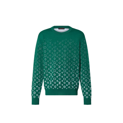 Louis Vuitton Lvse Monogram Degrade Crewneck Green 01
