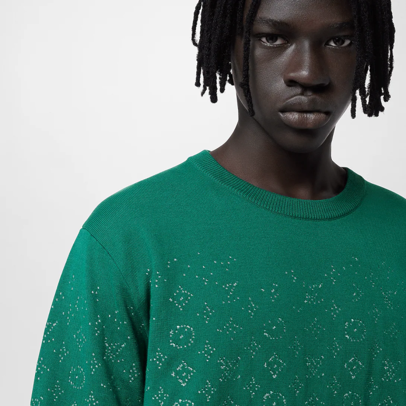 Louis Vuitton Lvse Monogram Degrade Crewneck Green